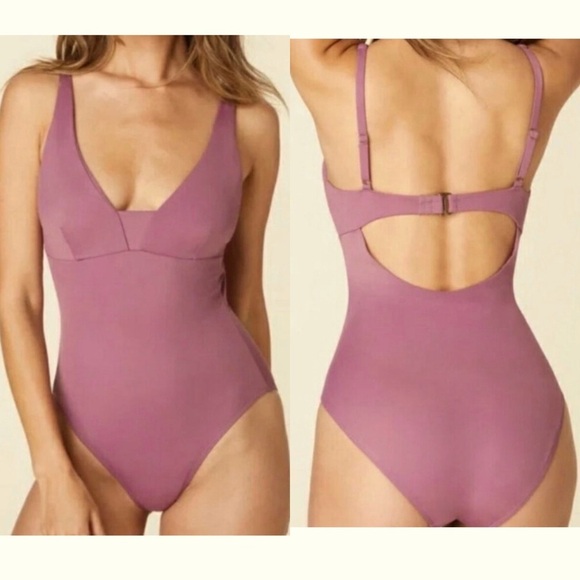 Andie Tahiti One Piece Cactus Flower Color Swimsuit, Size Large - Picture 1 of 9
